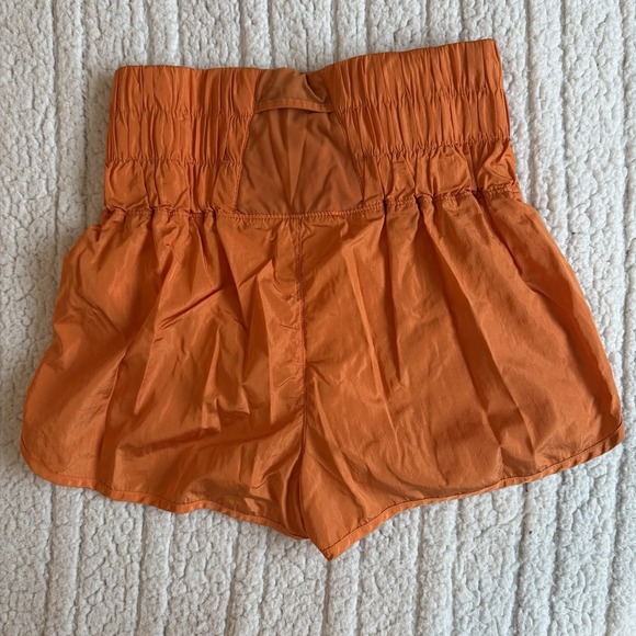 FP Movement Free People Women's The Way Home Shorts Orange Size Small High Waist - Picture 4 of 5